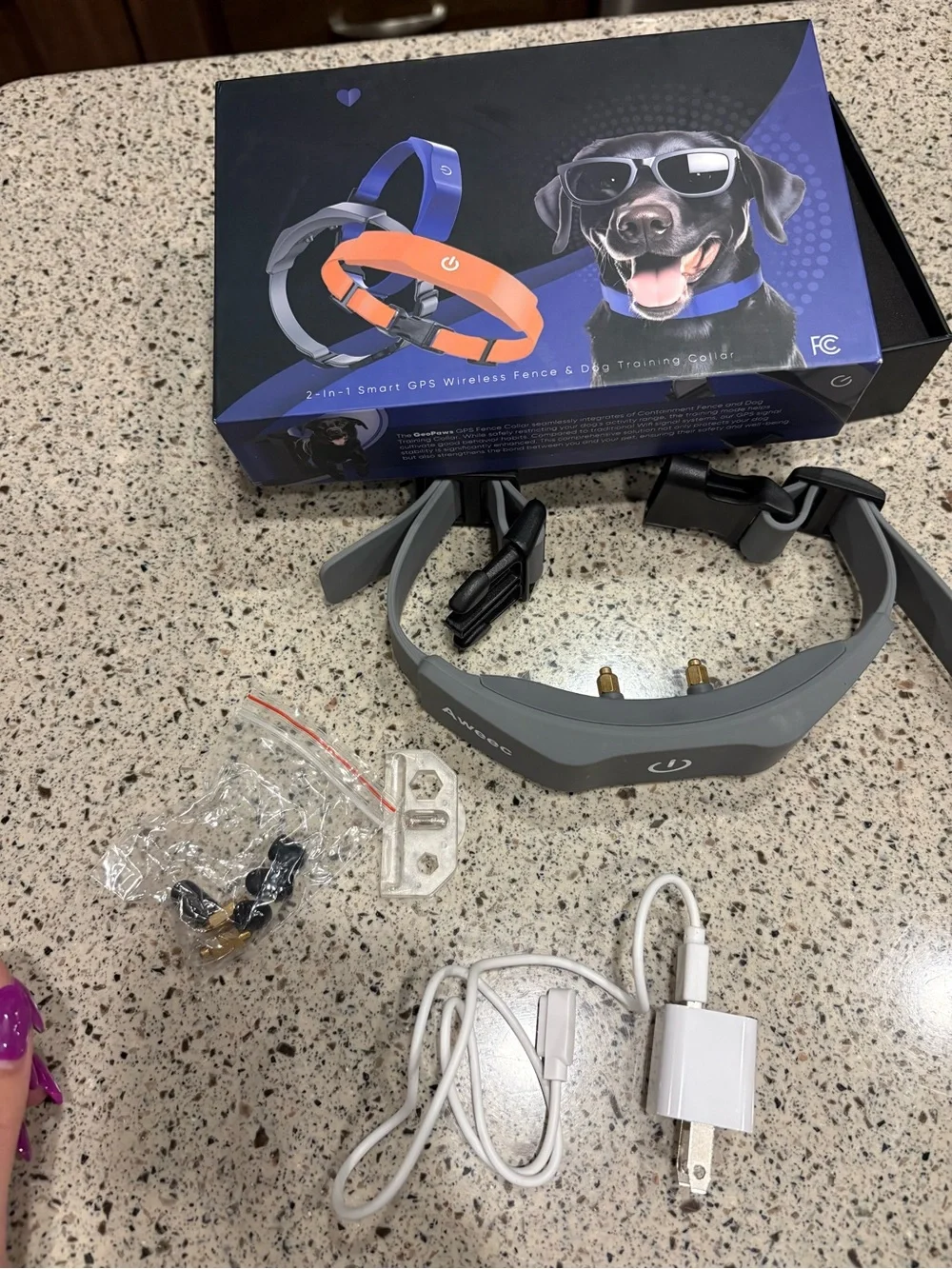 Aweec GPS Wireless Dog Fence and Training Collar in Orange